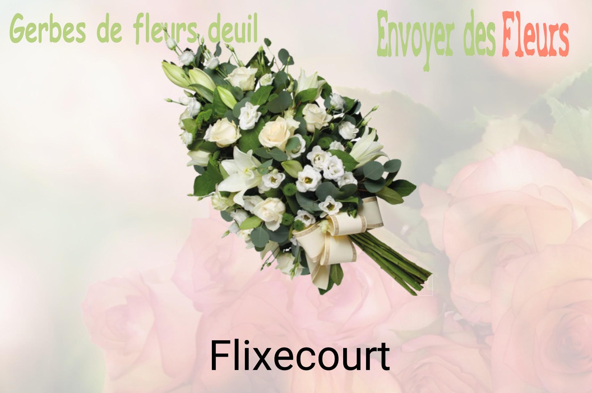 Gerbe de fleurs de deuil livrée à Flixecourt